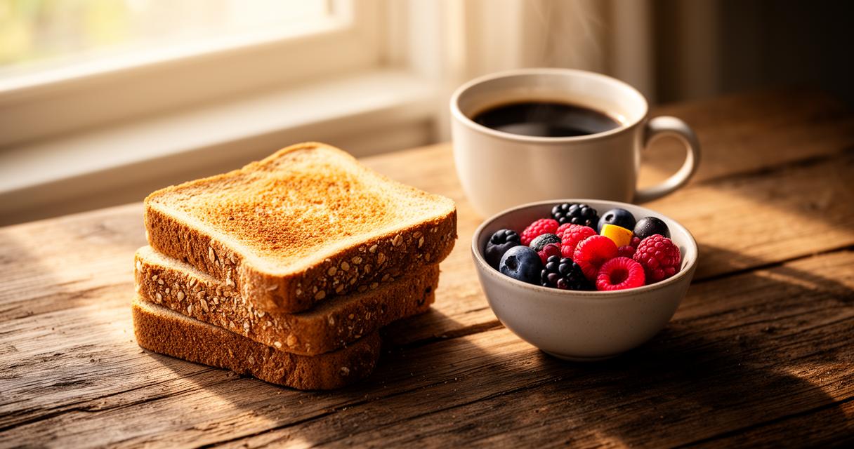 Biscottes et pains grillés : que choisir pour un petit-déjeuner équilibré ?